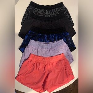 4 Pack Size 12 Lululemon Tracker Low-Rise Lined Short 4”